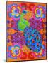 Peacock with Flowers, 2015-Jane Tattersfield-Mounted Premium Giclee Print