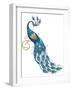 Peacock-worksart-Framed Art Print