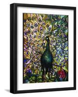 Peacock-American School-Framed Giclee Print