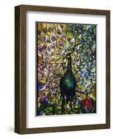 Peacock-American School-Framed Premium Giclee Print