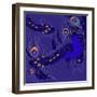 Peacock-Anna Platts-Framed Giclee Print