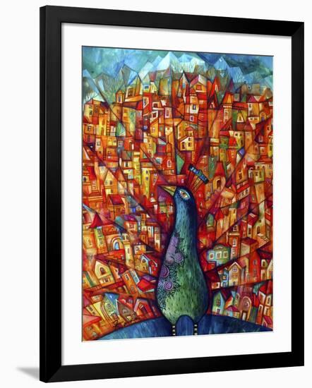 Peacock-Oxana Zaika-Framed Giclee Print