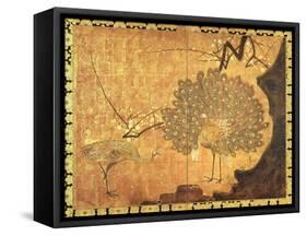 Peacocks, Edo Period-Ogata Korin-Framed Stretched Canvas