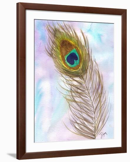 Peacocl Feather 2-Beverly Dyer-Framed Art Print