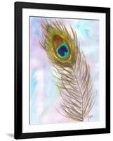 Peacocl Feather 2-Beverly Dyer-Framed Art Print