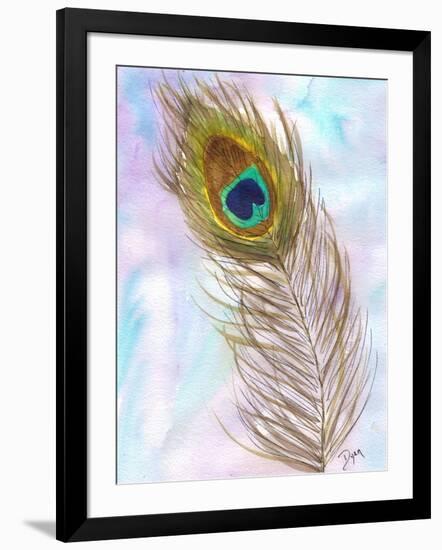 Peacocl Feather 2-Beverly Dyer-Framed Art Print