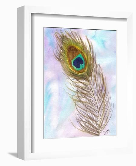 Peacocl Feather 2-Beverly Dyer-Framed Art Print