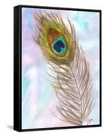 Peacocl Feather 2-Beverly Dyer-Framed Stretched Canvas