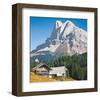 Peak Cabin-null-Framed Art Print