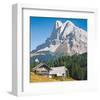 Peak Cabin-null-Framed Art Print