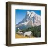 Peak Cabin-null-Framed Art Print