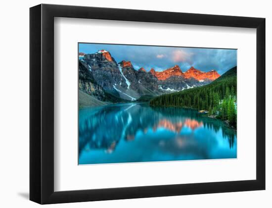 Peak Color Moraine Lake Banff-null-Framed Art Print