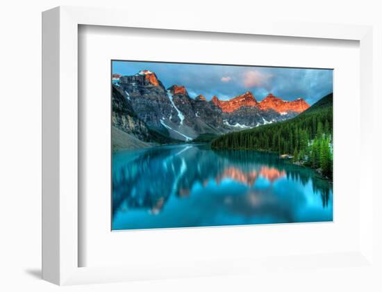 Peak Color Moraine Lake Banff-null-Framed Art Print