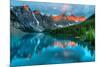 Peak Color Moraine Lake Banff-null-Mounted Art Print