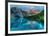 Peak Color Moraine Lake Banff-null-Framed Art Print