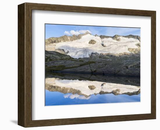 Peak of Mt Grossvenediger, Nationalpark Hohe Tauern, Salzburg, Austria-Martin Zwick-Framed Photographic Print