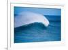 Peak-Offshore wind and breaking wave, Hawaii-Mark A Johnson-Framed Photographic Print