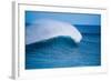 Peak-Offshore wind and breaking wave, Hawaii-Mark A Johnson-Framed Photographic Print