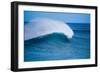 Peak-Offshore wind and breaking wave, Hawaii-Mark A Johnson-Framed Photographic Print