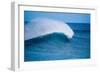 Peak-Offshore wind and breaking wave, Hawaii-Mark A Johnson-Framed Photographic Print