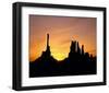 Peak Silhouettes-null-Framed Art Print