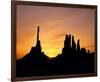 Peak Silhouettes-null-Framed Art Print