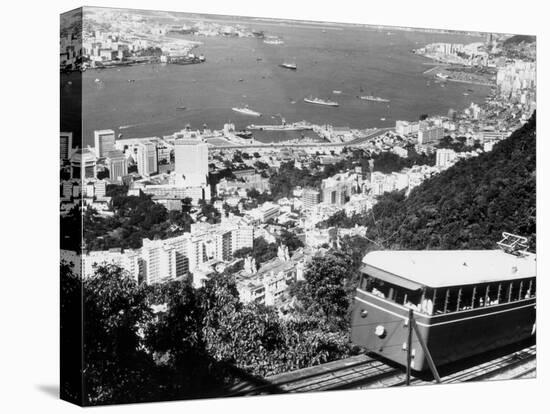 Peak Train with Hong Kong in Foreground-Philip Gendreau-Stretched Canvas