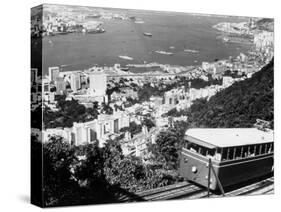 Peak Train with Hong Kong in Foreground-Philip Gendreau-Stretched Canvas