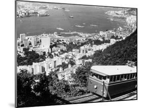 Peak Train with Hong Kong in Foreground-Philip Gendreau-Mounted Photographic Print