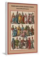 Peaked Hats and Young Suitors of France - Outset of the XV Century-Friedrich Hottenroth-Framed Art Print