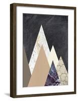 Peaks 2-Design Fabrikken-Framed Art Print