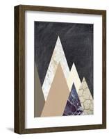 Peaks 2-Design Fabrikken-Framed Art Print