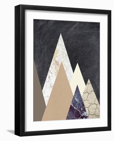 Peaks 2-Design Fabrikken-Framed Art Print