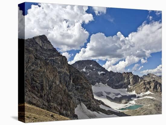 Peaks and Frozen Lakes in the High Country of Indian Peaks Wilderness, Colorado-Andrew R. Slaton-Stretched Canvas