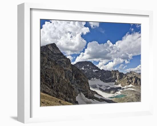 Peaks and Frozen Lakes in the High Country of Indian Peaks Wilderness, Colorado-Andrew R. Slaton-Framed Photographic Print