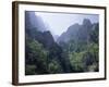 Peaks and High Valleys on the Side of the Cares Gorge, Picos De Europa, Cantabria, Spain-Duncan Maxwell-Framed Photographic Print