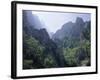 Peaks and High Valleys on the Side of the Cares Gorge, Picos De Europa, Cantabria, Spain-Duncan Maxwell-Framed Photographic Print