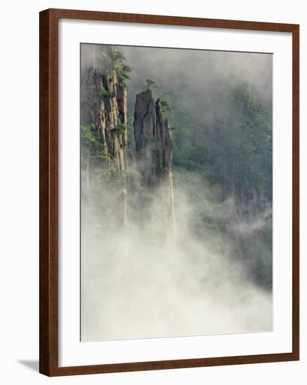 Peaks and Valleys of Grand Canyon in West Sea, Mt. Huang Shan, China-Adam Jones-Framed Photographic Print