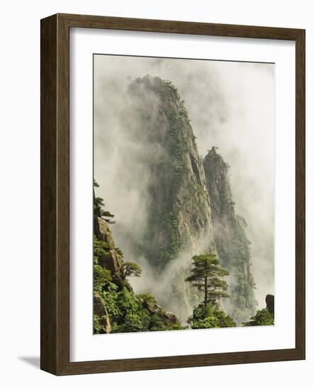 Peaks and Valleys of Grand Canyon in West Sea, Mt. Huang Shan, China-Adam Jones-Framed Photographic Print