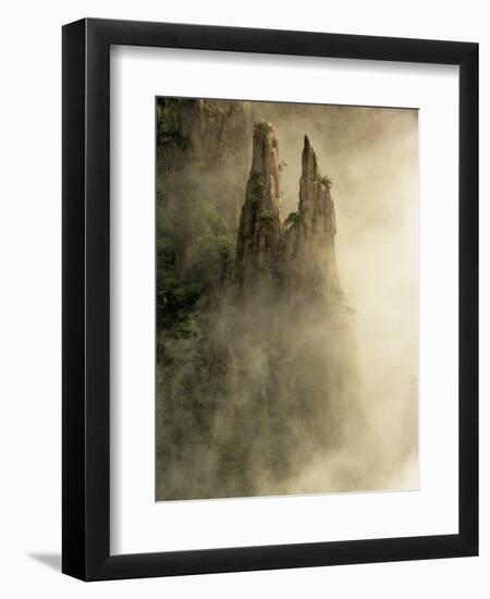 Peaks and Valleys of Grand Canyon in West Sea, Mt. Huang Shan, China-Adam Jones-Framed Photographic Print