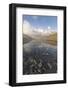 Peaks of mountain range reflected in alpine lake, Bernina Pass, Poschiavo Valley, Engadine, Canton -Roberto Moiola-Framed Photographic Print