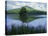 Peaks of Otter, Abbott Lake, Blue Ridge Parkway, Virginia, USA-Charles Gurche-Stretched Canvas