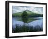 Peaks of Otter, Abbott Lake, Blue Ridge Parkway, Virginia, USA-Charles Gurche-Framed Premium Photographic Print