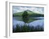 Peaks of Otter, Abbott Lake, Blue Ridge Parkway, Virginia, USA-Charles Gurche-Framed Premium Photographic Print