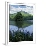 Peaks of Otter, Abbott Lake, Blue Ridge Parkway, Virginia, USA-Charles Gurche-Framed Premium Photographic Print