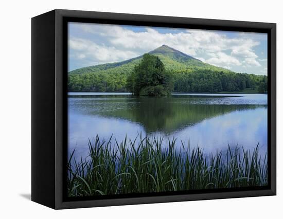 Peaks of Otter, Abbott Lake, Blue Ridge Parkway, Virginia, USA-Charles Gurche-Framed Stretched Canvas