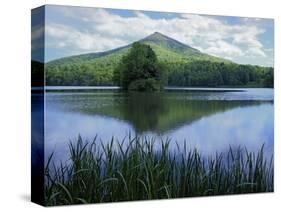 Peaks of Otter, Abbott Lake, Blue Ridge Parkway, Virginia, USA-Charles Gurche-Stretched Canvas