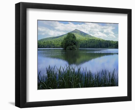 Peaks of Otter, Abbott Lake, Blue Ridge Parkway, Virginia, USA-Charles Gurche-Framed Photographic Print