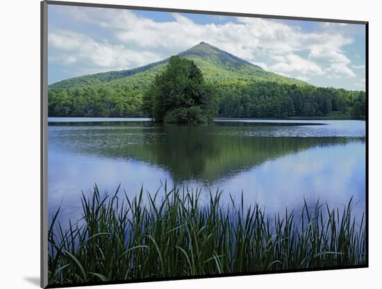 Peaks of Otter, Abbott Lake, Blue Ridge Parkway, Virginia, USA-Charles Gurche-Mounted Photographic Print