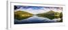 Peaks Of Otter lake reflections panorama, Blue Ridge Parkway, USA.-Anna Miller-Framed Photographic Print